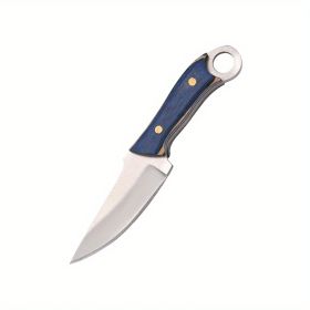 Short-handled Mini Blue Colored Wood Knife