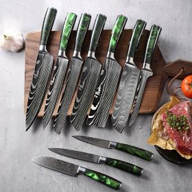 Green Resin Laser Pattern 10-piece Set