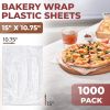 Pack of 1000 Deli and Bakery Wrap Plastic Sheets 15 x 10 3/4. Pop-Up Poly Sheets 15 x 10.75 . Food Wrapping Sheets for Foodservice Applications; Sandw