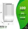 Poly Bakery Bread Bags 10 x 8 x 24. Pack of 100 Jumbo Bread Loaf Packing Bags 10x8x24 Clear Gusseted Bags. Ultra Thin Polyethylene Bags 0.75 Mil for H