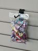 Pack of 100 Poly Bags with Hang Hole 5 x 7 Clear Poly Bags 5x7 Resealable Zipper Bags 2 Mil Clear Polyethylene Seal Top Storage Bags for Industrial Fo