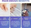 Pack of 100 Clear Gusseted Poly Bags 4 x 2 x 10 Clear Polyethylene Bags 4x2x10 Expandable Side Gusset Bags Open Thickness 1 Mil Ended Bags for Food Se
