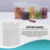 Pack of 100 Zipper Bags; Clear 14 x 16. Ultra Thick Seal Top Bags 14x16. Thickness 2 mil Thick. Heavy Duty Polyethylene Bags with Single Track for Ind