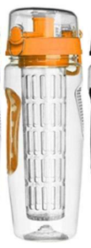 32Oz Fruit Infusing Infuser Water Bottle Water Fruit Bottle BPA Free Plastic Sport Fruit Infuser Water Bottles With Infuser Juice Shaker Drink Bottle (Option: Style B)